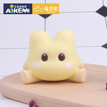 艾克米 萌芽熊儿童玩具宝宝幼儿生日礼物捏捏乐慢回弹迷你公仔玩具办公室减压解压神器可爱学生礼品摆件 柠檬黄-毛小妮