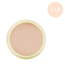 阿嚓热 豆乳粉饼定妆遮瑕修容提亮肤色蜜粉散粉粉饼盒子 01#象牙白1盒