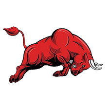 车贴 动物可爱系列 保险杠车身划痕遮挡个性车贴引擎盖车门装 红牛