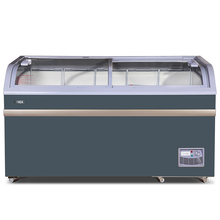 星星（XINGX） 商用冰柜卧式大容量展示柜 超市冷藏冷冻柜圆弧柜商超组合玻璃门雪糕饮料柜 多门可选 500升（长度1475 宽757 高858）
