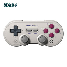 八位堂 8BitDo SN30 Pro 游戏手柄无线手机PC电脑任天堂NS Switch/Lite游戏机steam电视体感蓝牙安卓 经典白
