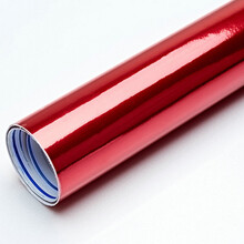 汽车改色膜汽车改色膜 车身电镀贴膜 镜面银色贴纸 光亮面电镀膜 亮银镜面膜 镜面电镀大红拉伸1.52米*50