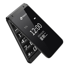 天语（K-TOUCH）F9 双屏手写功翻盖老人手机超长待机老年手机 雅典黑（移动版）