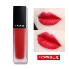 香奈儿(Chanel)唇釉口红雾面丝绒短管炫亮魅力印记提升气色情人节520圣诞节礼物礼品七夕表白告白 822#冷调正红