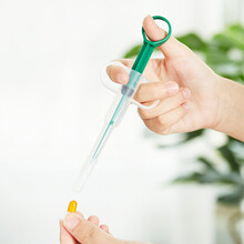 萌宠仕宠物喂药器针管硅胶头狗猫喂药器 猫咪驱虫喂药神器 绿色