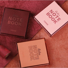 novo色彩笔记本九色眼影 干枯玫瑰南瓜大地色学生初学者哑光珠光亮片多层次显色 2#半夏+3#时光