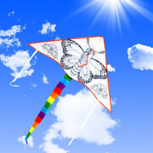 手绘创意卡通填色儿童绘画画风筝 蝴蝶【风筝】