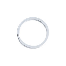 YORA 28mm不锈钢钥匙圈环钥匙平环汽车钥匙扣圆形大小扁圈加厚简易配件卡扣