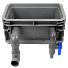 鱼池鱼缸过滤盒锦鲤鱼缸乌龟缸低水位过滤器净化水循环自制周转箱可定做 30*20一层+配件+棉+滤材2斤