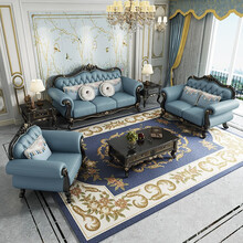 米括（MIKUO)欧式全屋家具 客厅餐厅卧室套房实木支持定制颜色896沙发 单人位