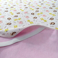 1.8米*2米床上婴儿隔尿垫防水棉超大可洗双面儿童尿垫床单 纯棉粉象 120x200cm