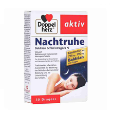 德国Doppelherz双心薰衣草精华胶囊30粒 维生素B 舒缓安定 改变睡眠 睡眠片 4盒装 缬草花片30粒/盒（14168849）