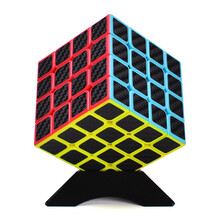奇艺 碳纤维魔方二阶三阶四阶五阶金字塔斜转SQ1枫叶风火轮斜转变幻金刚X魔方 益智玩具 碳纤维四阶