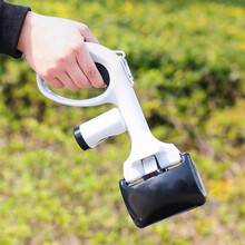 【包邮】迪普尔 狗狗拾便器宠物垃圾袋自动拾便袋非铲屎型捡屎神器袋 手持拾便器黑色 *