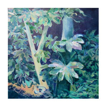 墨斗鱼 张檬予布面油画原作风景画 浮生幽若59 艺术品卧室玄关客厅走廊画廊茶屋办公室沙发背景墙