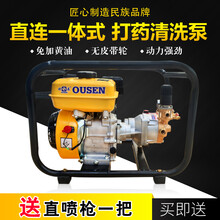 欧森直连式免黄油高压汽油打药机农用喷雾器陶瓷三缸柱塞泵清洗机果树园林四冲程汽油喷药机农药喷洒器新式 25xz直连整机一台