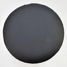 PU圆凳子套罩凳子套圆凳垫仿真皮圆椅子套圆坐垫防水椅套吧台椅套 黑色 直径35cm包边10cm