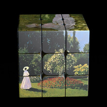 三阶魔方定制图案卡通动漫名著个性化定制 印logo照片创意生日礼物益智开发智力礼品定做儿童魔方炫彩 莫奈，14年我的画里全是她