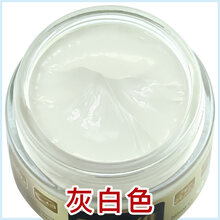 皮革染色剂 皮革染色剂皮具修补翻新上色皮包沙发皮鞋修复白鞋皮衣补色膏油漆 灰白色