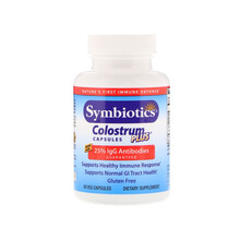Symbiotics 不含麸质牛初乳素食胶囊 肠道健康养护提高机体抵抗力增强免疫力 60粒