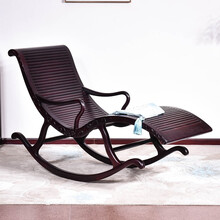 匠人塘红木家具血檀（学名：染料紫檀）摇椅实木摇椅卧室摇椅办公椅老人午睡摇摇椅 长165*宽62*高98cm