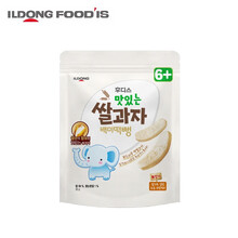 日东福德食韩国原装进口宝宝大米饼手指磨牙饼干入口即化不添加糖和盐儿童零食 原味30g 原味