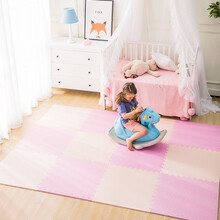 2件8折 明德儿童拼接地垫防滑泡沫哆啦A梦卡通拼图地垫宝宝爬行垫子加厚30*30*1.4cm 高弹米粉配 50*50*2.0cm  6片/包