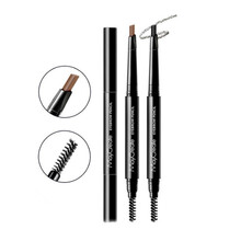 夏兰妮3支极细眉笔女防水防汗自然持久不脱色雾眉刷眉粉网红学生款 三角款(06深棕+08棕色+09碳色) 其它材质