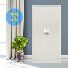 烁辰更衣柜员工柜存包柜浴室铁皮柜更衣柜储物柜带锁 二门更衣 0.6