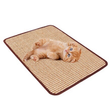 憨憨宠 剑麻猫抓板猫抓垫猫爪板大号猫磨爪器沙发坐垫防抓脚垫宠物猫床垫子猫玩具猫咪用品 S码 尺寸30*40cm剑麻锁边
