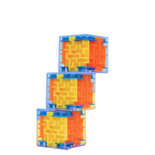 儿童3D迷宫弹珠水中套圈游戏机减压玩具初学者三阶魔方比赛专用百变魔尺 3D迷宫弹珠2个