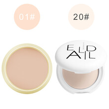 阿嚓热 豆乳粉饼定妆遮瑕修容提亮肤色蜜粉散粉粉饼盒子 01#象牙白+20#控油提亮共2盒