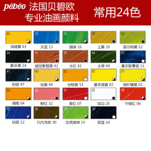 贝碧欧（Pebeo） Pebeo XL专业油画颜料 高品质 80ml油画颜料 常用24色