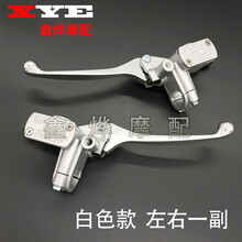 捷顺行 摩托车小龟王碟刹上泵 电动车小龟王前后碟刹上泵油刹泵刹车泵 左右一副（白色款）+碟刹油1瓶