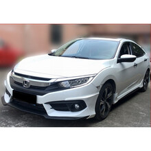 PP塑料16-17思域小包围 思域改装大小包围 10代思域前唇后唇侧裙 后唇(烤好漆的)