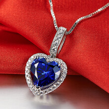 【海洋之心蓝宝石项链】价格_图片_品牌