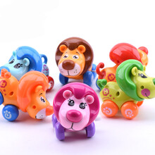 儿童玩具男女小孩婴幼儿宝宝玩具上发条小动物早教启蒙益智玩具1-3-6岁礼物 帅气狮子王(颜色随机一个)