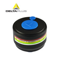 代尔塔 105136 防毒面具用滤毒盒 与105007防毒面具配套使用 套装用 综合性防毒(105136)