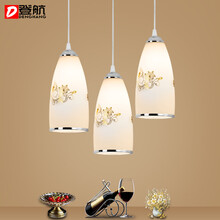 登航 餐厅灯 现代简约三头单头餐吊灯吧台灯具