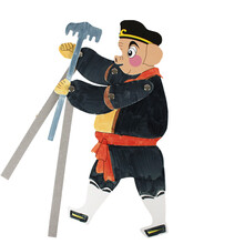 幼儿手工diY精品大画西游人物皮影戏套装制作幼儿园儿童手工材料包自制DIY 猪八戒