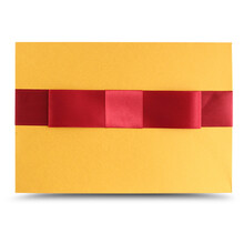 轻奢欧式高档商务信封 素雅简洁无字年终奖大闸蟹请柬邀请函新年颁奖信封套创意教师节妇女节礼券贺卡信封 金底+酒红结