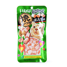 伊纳宝妙好宠物零食 猫咪肉干成猫幼猫零食肉条 烤鸡肉卷金枪鱼扇贝味30g
