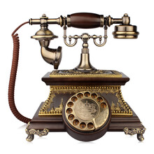 金顺迪 TE912 仿古电话机欧式复古实木办公家用座机无线固话插移动联通手机卡电话 912单支架旋转款(接电话线)