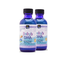 Nordic Naturals 挪威小鱼油深海鳕鱼油 婴幼儿补充DHA维生素D3 小鱼油2瓶套装