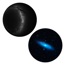 SEGA TOYS 专用彩色高清投影盘碟 天文星空 适用于世嘉HOMESTAR 仙女座星云+南半球星空（配件）