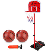 爱婴乐 儿童篮球架投篮筐玩具可升降宝宝蓝球架框小孩幼儿室内球类 【铁架铁框】1.7米+2球+打气筒 大号底座