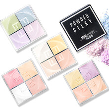 novo四格定妆蜜粉12g四色散粉定妆粉遮瑕控油保湿修容提亮肤色 02自然裸妆