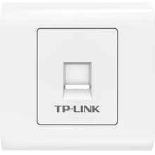 TP-LINK TL-EF5e01 单口网络信息面板  86型工程级电脑光纤宽带网线插座（集成超五类非屏蔽免打信息模块）
