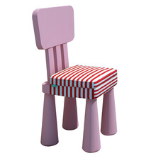 loveforever 幼儿园儿童桌椅套装塑料桌子椅子宝宝学习桌儿童玩具桌 浅粉椅子