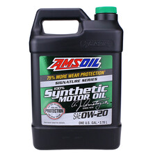 安索（AMSOIL）全合成机油 润滑油 0W-20 SN 3.78L 签名版ASM1G 养车保养